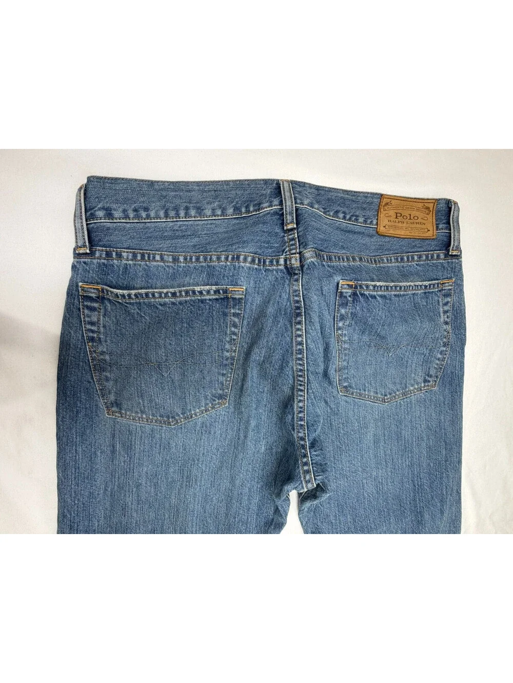 Polo Ralph Lauren Men's Jeans Hampton Relaxed Straight Mid Rise Size 34 Blue